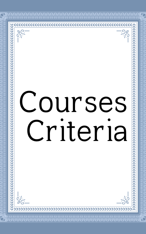 Courses Criteria